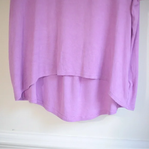 Athleta Purple High-Low Tee | Soft Athleisure Top - Picture 5 of 8
